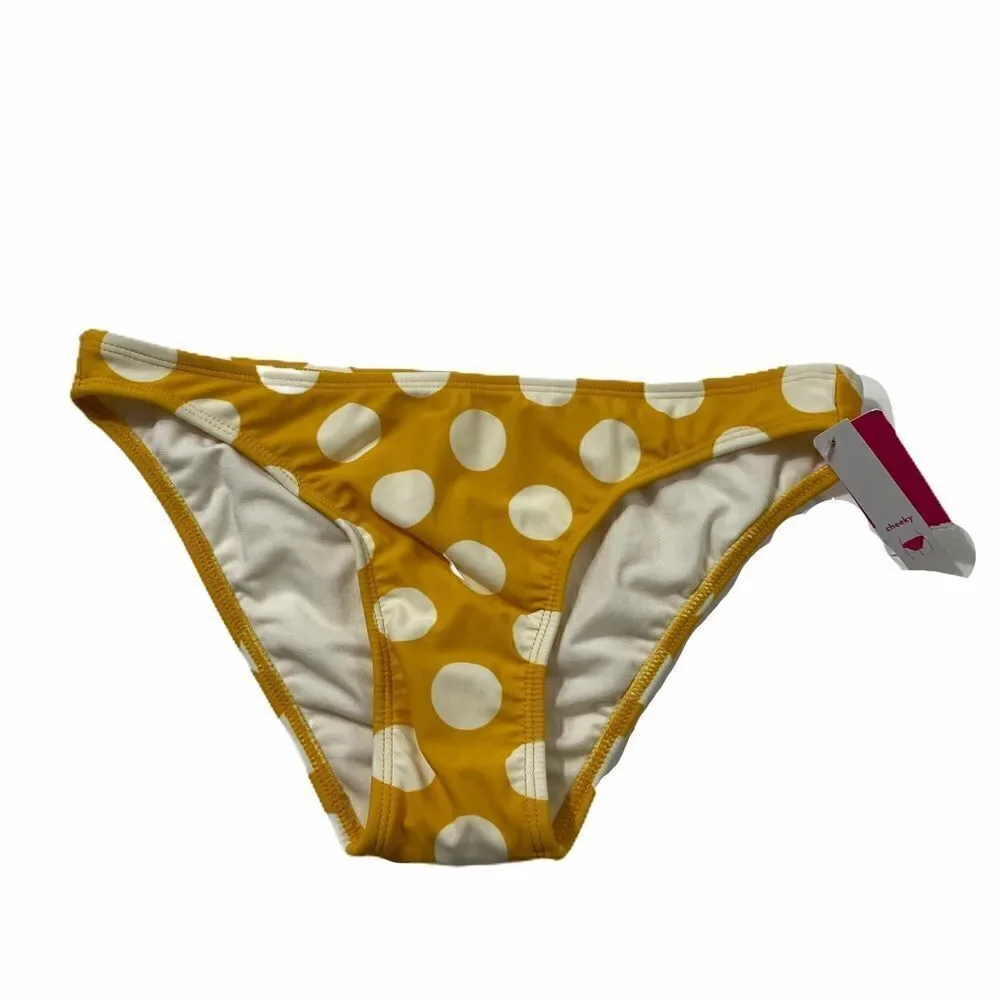 NWT Xhilaration Cheeky Bikini Bottoms Polka Dot